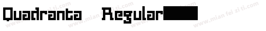 Quadranta Regular字体转换